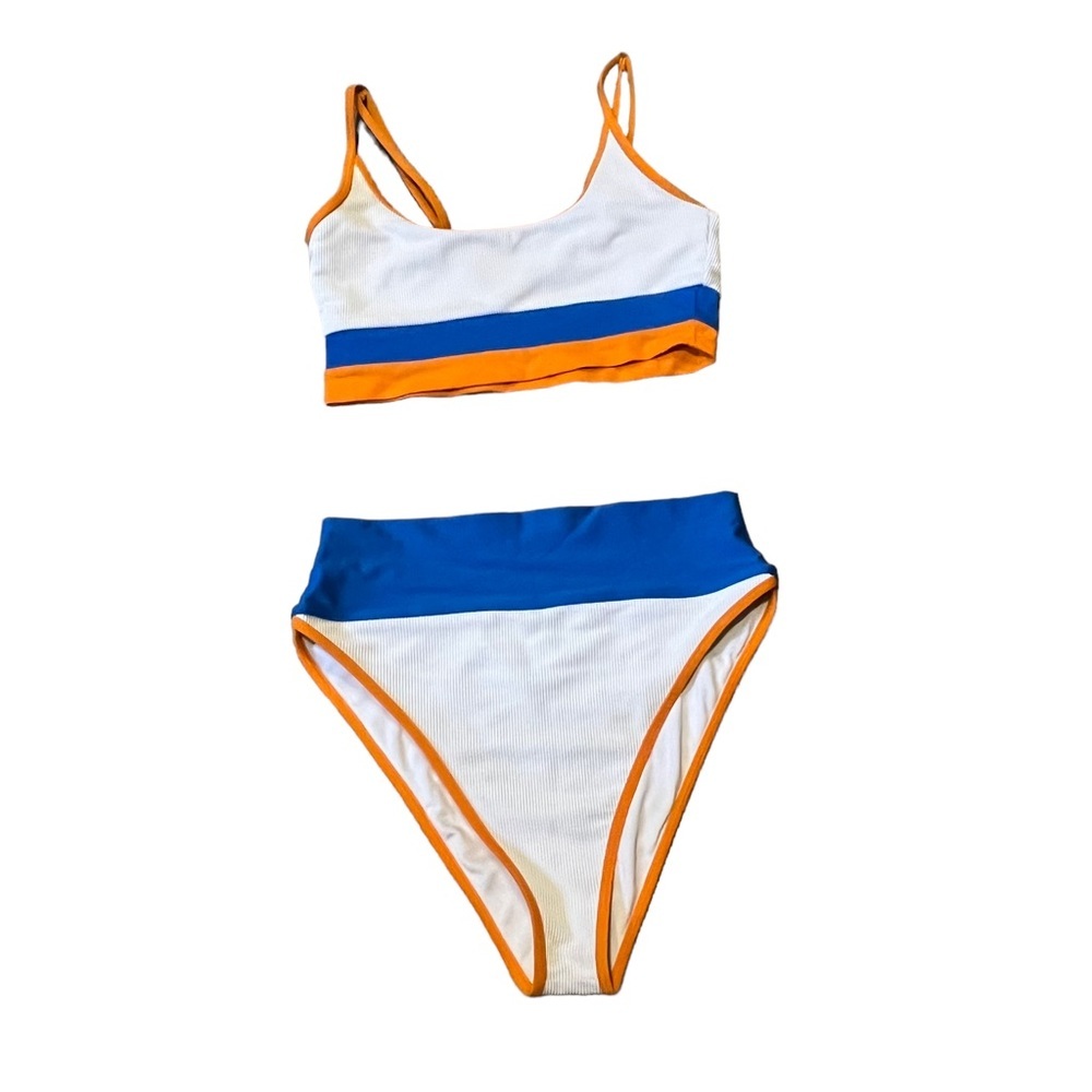 Women's Beach Riot Sporty High Waisted Two Piece Bikini Swimsuit